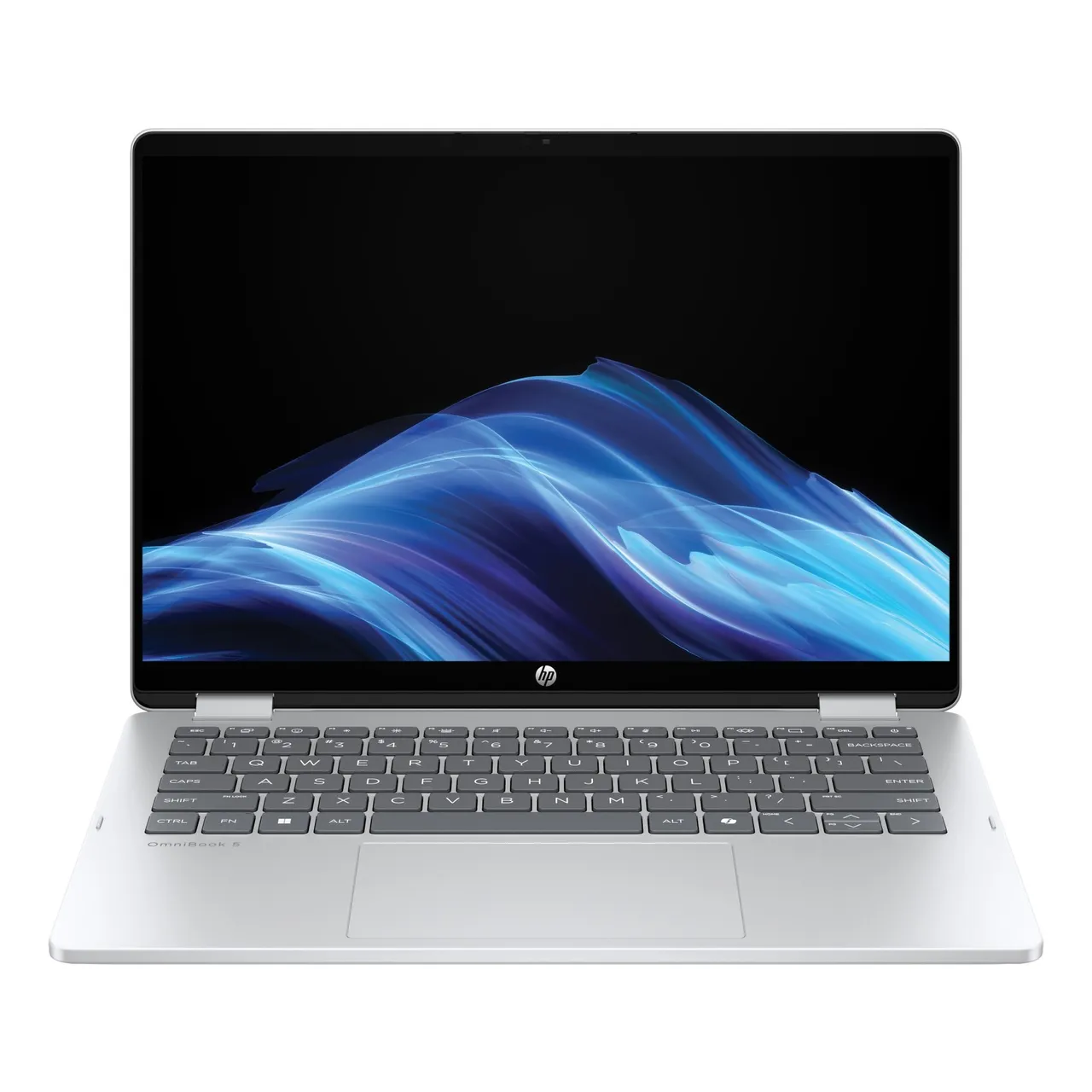 HP لابتوب OmniBook 5 Flip 2 في 1، Intel Core i5-1334U، ذاكرة 8GB RAM، تخزين 512GB SSD، شاشة 14 بوصة 2K IPS، كرت Intel Iris Xe Graphics، Windows 11 Home، فضي، 14-FP0000