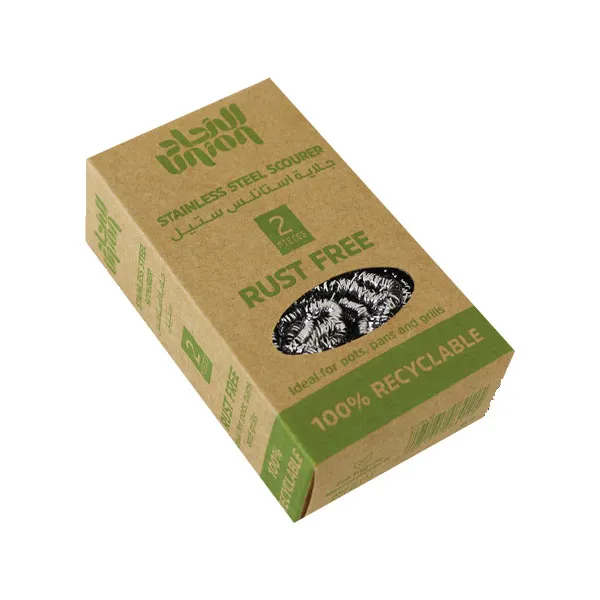 Union Stainless Steel Scourer in Biodegradable Pack - 2 Pcs