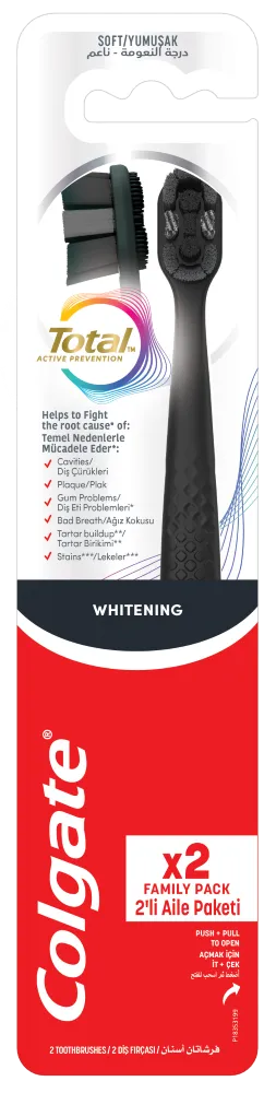 Colgate Total Whitening Soft Toothbrush 2 Pieces