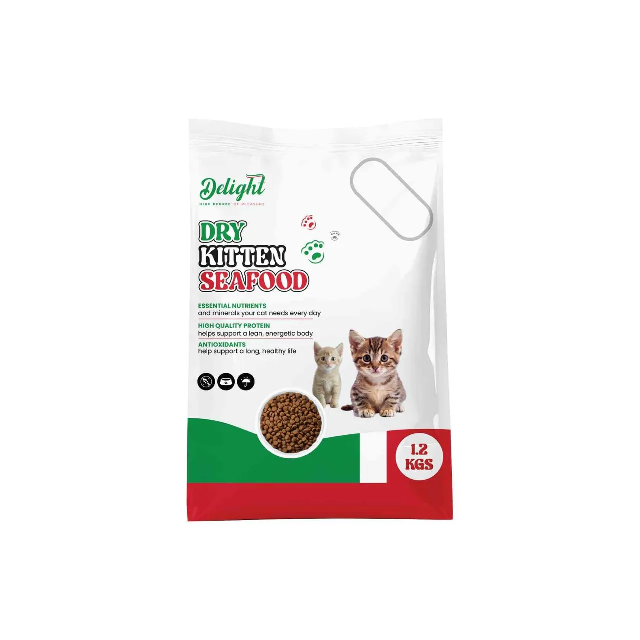 Delight طعام جاف للقطط الصغيرة