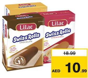 Lilac Swiss Roll Chocolate/Vanilla/Strawberry