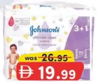 Johnson's مناديل أطفال للتنظيف المثالي