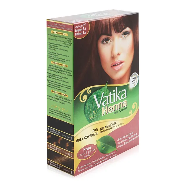 Dabur Vatika Oil Fusion Permanent Hair Colour Medium Brown 4.0 1 pkt