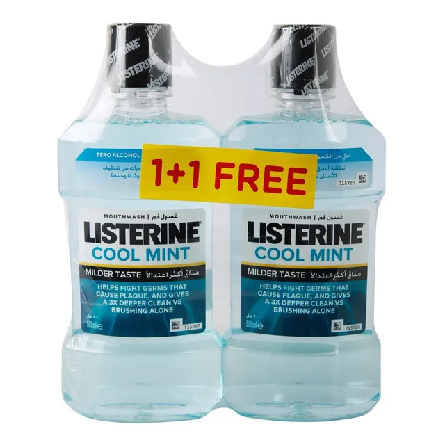 Listerine Cool Mint Milder Taste Mouthwash