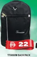 Titanium Back Pack