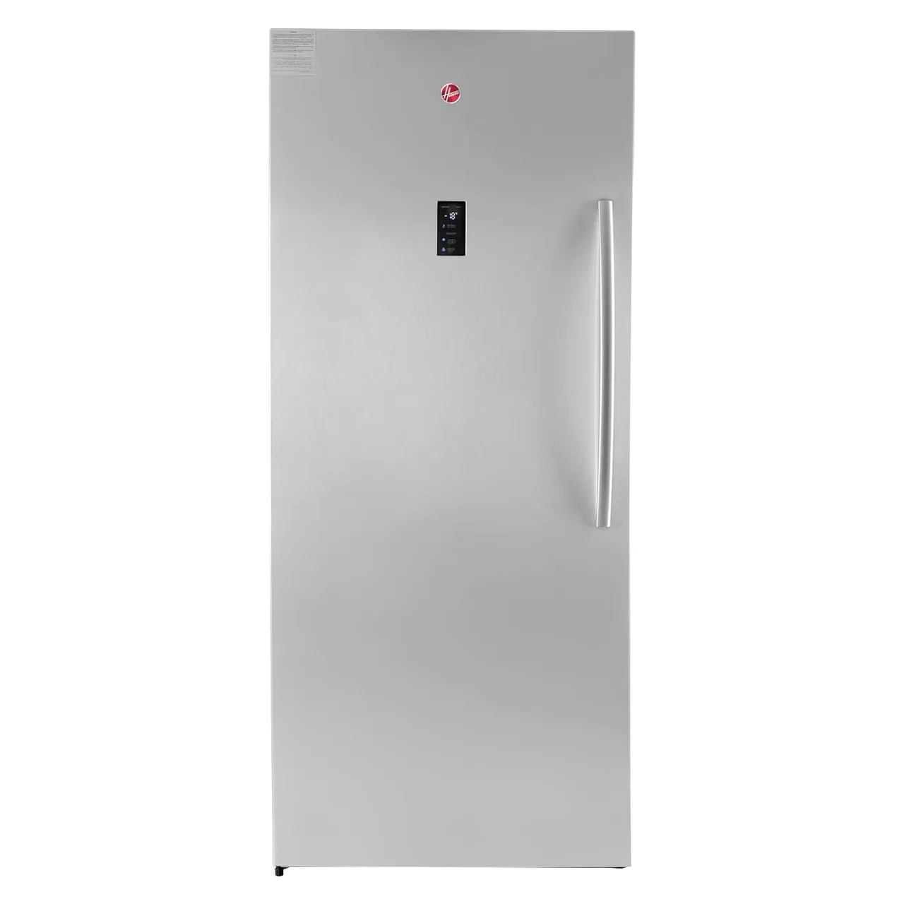 Hoover فريزر عمودي - ثلاجة HSFR-H766-SL فضي مع إضاءة LED