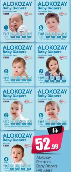 Alokozay Premium Baby Diapers All Sizes