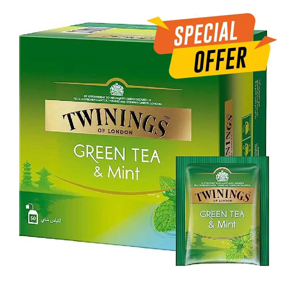 Twinings شاي أخضر بالنعناع - 50's