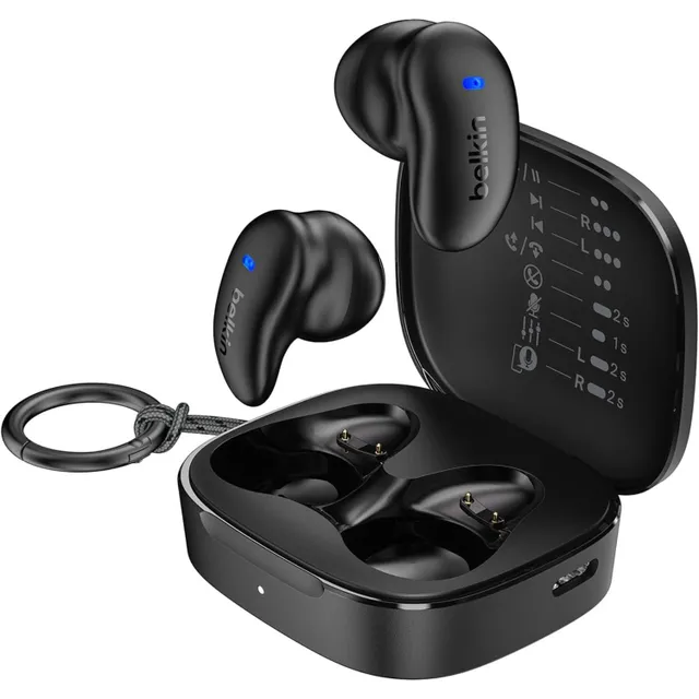Belkin SoundForm AUC014 Semi-in-ear True Wireless Earbud, Black