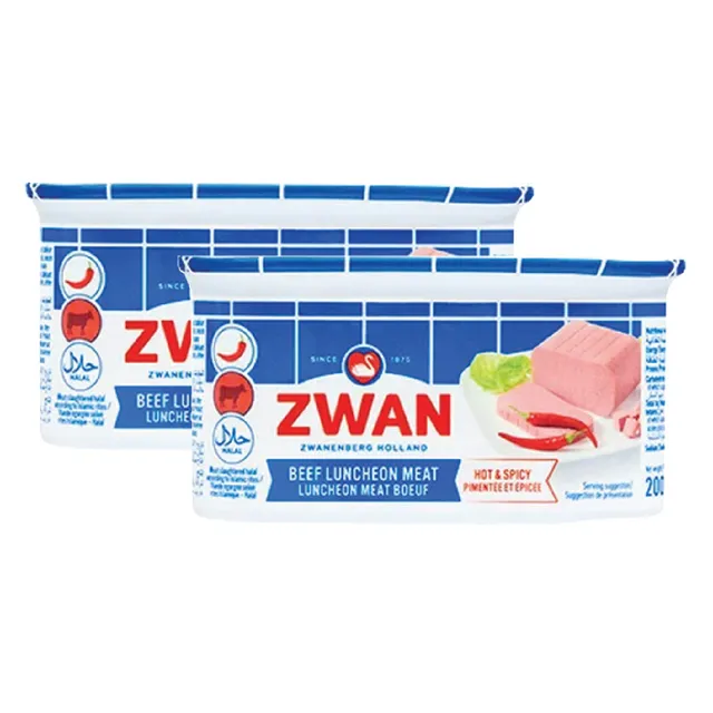 Zwan Hot & Spicy Beef Luncheon Meat Value Pack