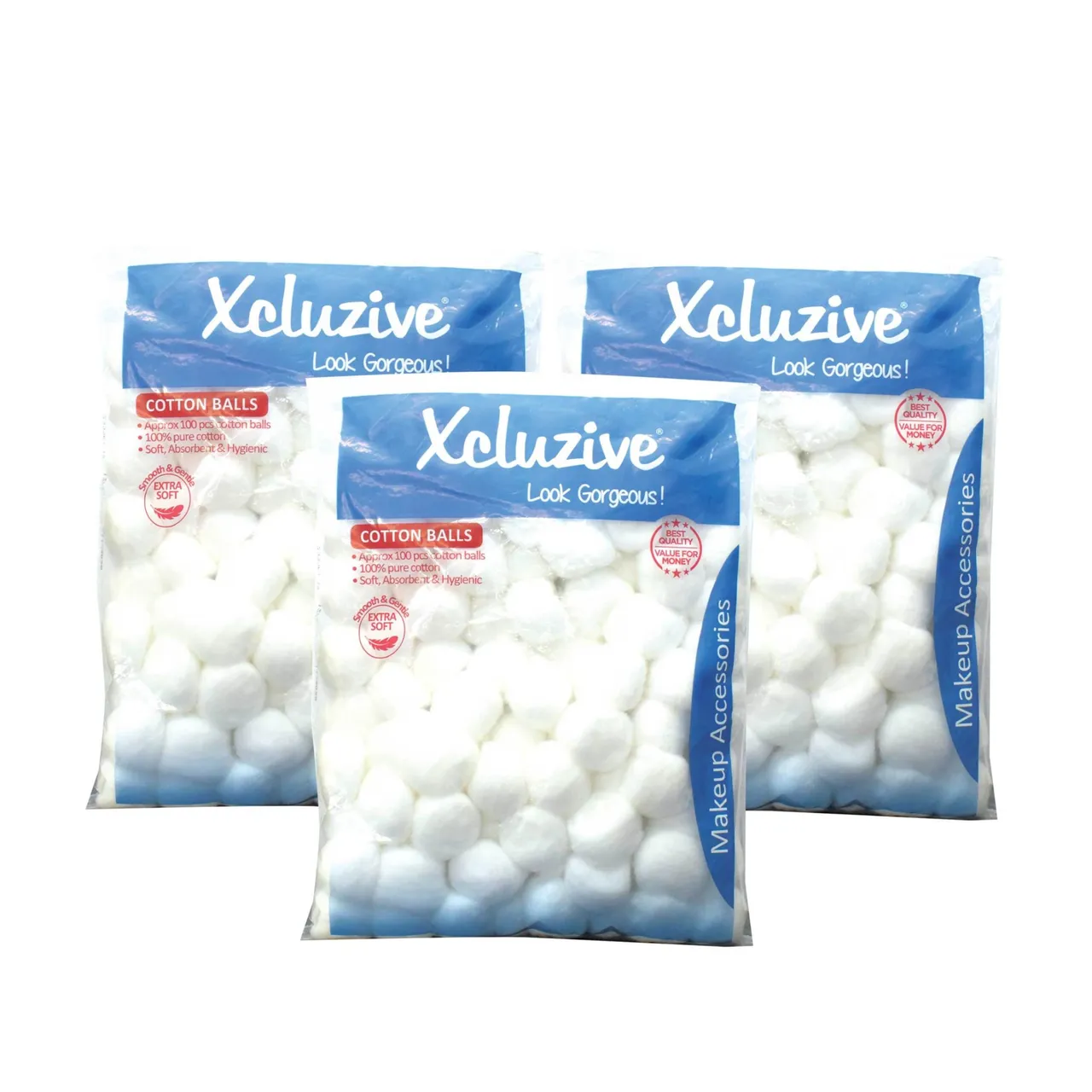 Xcluzive كرات قطن - 3x100's