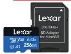 Lexar بطاقة microSD 633A؛ 128 Gb