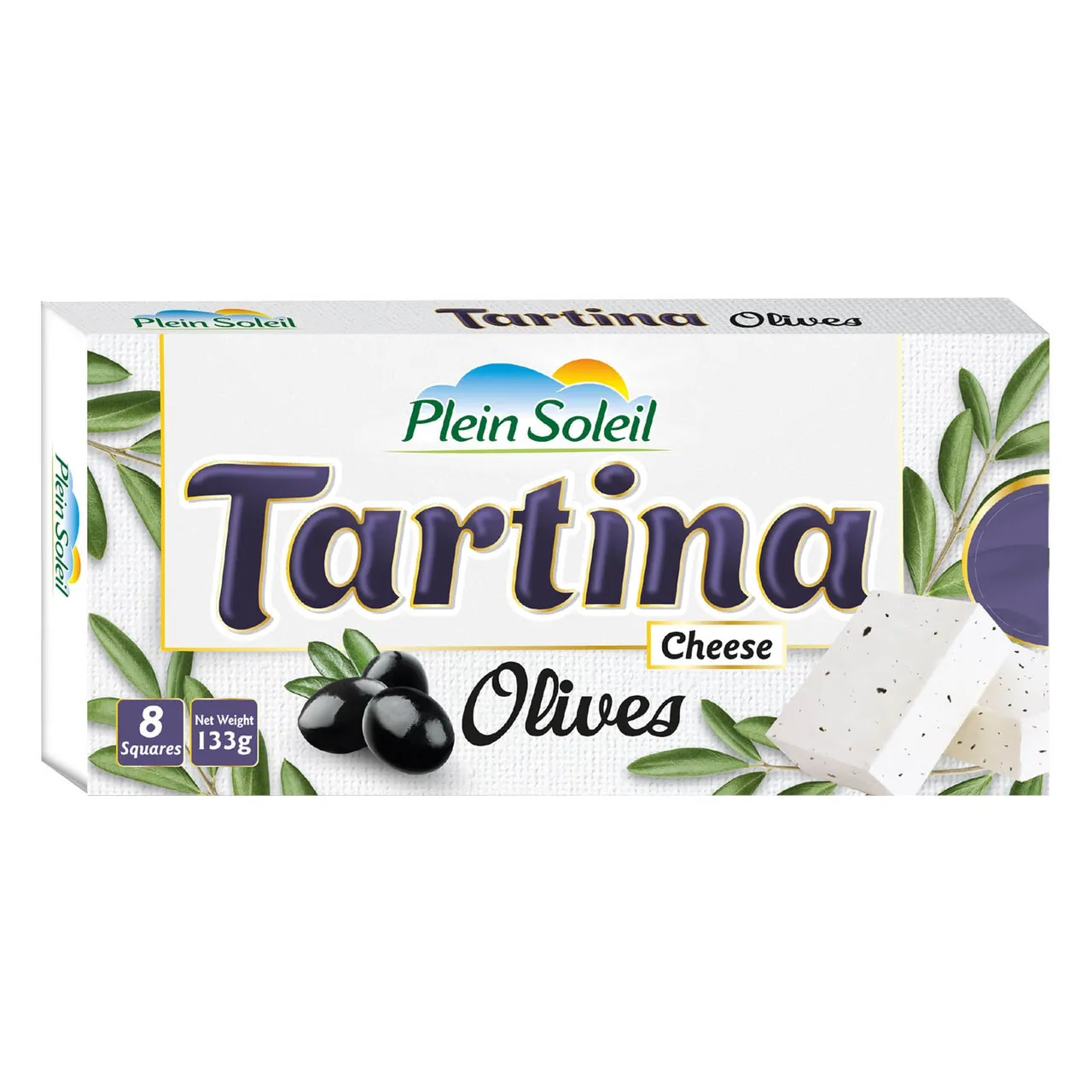 Plein Soleil جبن Tartina 8 مربعات بالزيتون Olive