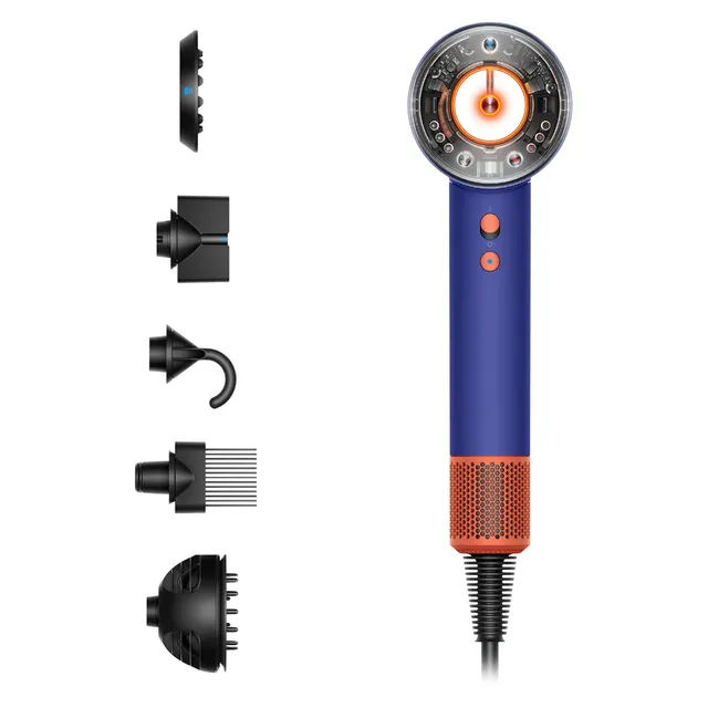 Dyson Supersonic Nural Hair Dryer HD16, Vinca Blue and Topaz, 1600 W, 3 Precise Airflow Settings