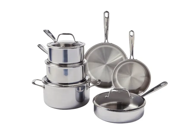 Tfal Stainless Steel Pro 10Pcs Set