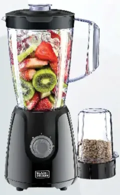 Black+Decker 400W Blender With Grinder Mill BX4130-B5