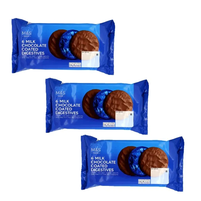M&S Choco Coated Digestives Milk Chocolate