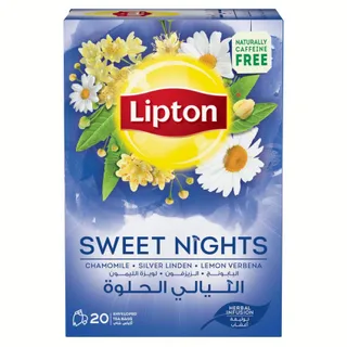Lipton أكياس شاي مغلفة بنكهة الليالي الهادئة