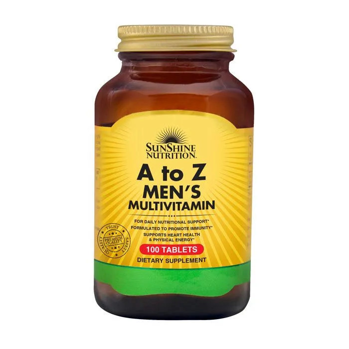 Sunshine Nutrition ملتي فيتامين للرجال A TO Z عدد 100 قرص