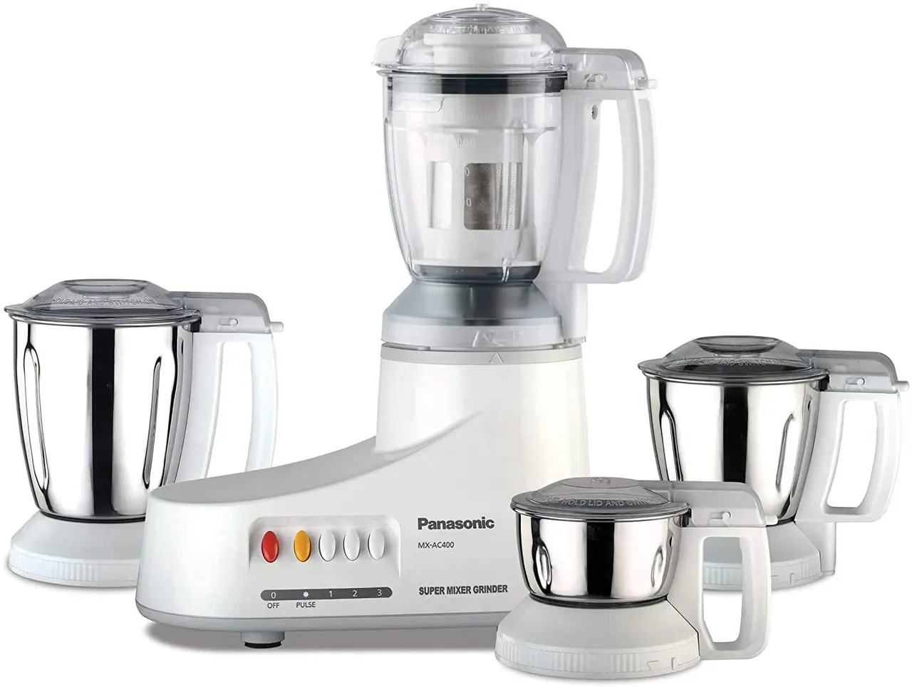 generic خلاط ومطحنة Panasonic مع 4 أوعية - MXAC400