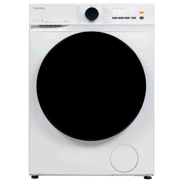 Toshiba Front Load Washer TW-T21BU80UWBWW, Origin Inverter, Multiple Wash Programs, Digital Display, White