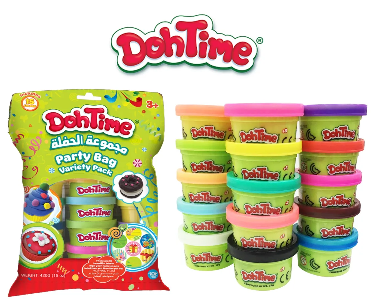 Toypro كيس حفلات dohtime ‏15pcs ‏1oz