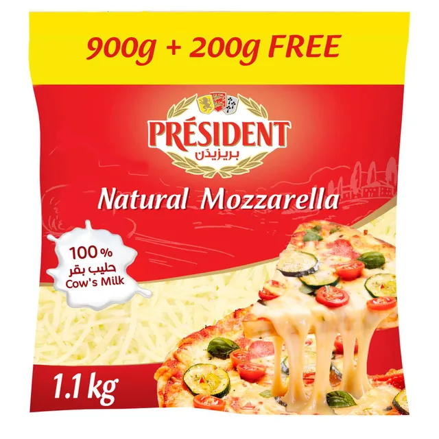 President Natural Mozzarella Cheese Shredded