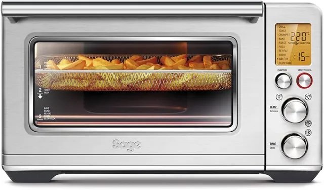 Sage The Smart Oven Air Fryer - Toasts, Grills, Bakes, Roasts, Airfries, Reheats And Slow Cooks, Brushed Stainless Steel - Version (2 Year Manufacturer Warranty)
