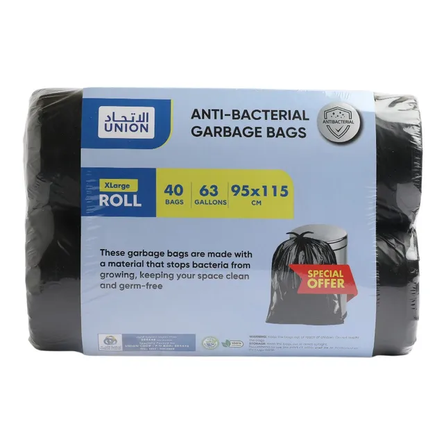 Union Anti bacterial Garbage Bag - 40 Bags