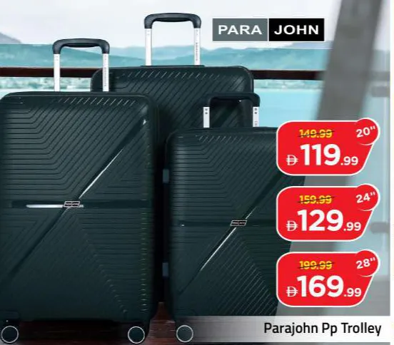 Parajohn حقيبة بعجلات