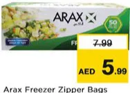 Arax Freezer Zipper Bags