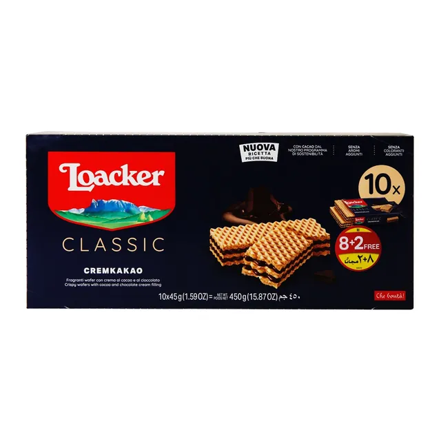 Loacker Classic Cremkakao Wafers