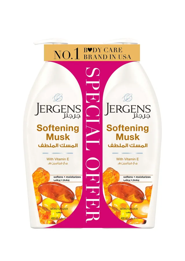 Jergens Softening Musk With Vitamin E Moisturizer Lotion