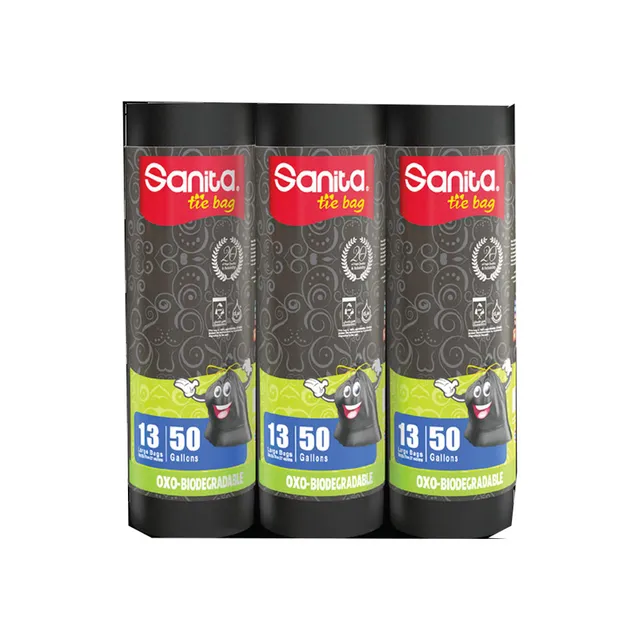 Sanita Tie Bag Bio - 3x15x50 Gallon