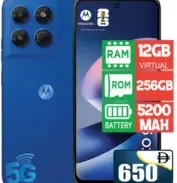 Moto G37 12 GB Virtual Ram / 256 GB Rom / 5200 mAh Battery