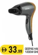 Geepas Hair Dryer 1200W GHD86077