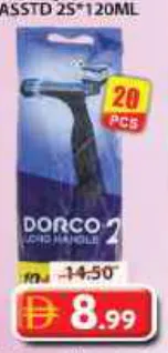 Dorco موس حلاقة SHAI 2 للاستعمال مرة واحدة / بشفرة مزدوجة TWIN BLADE