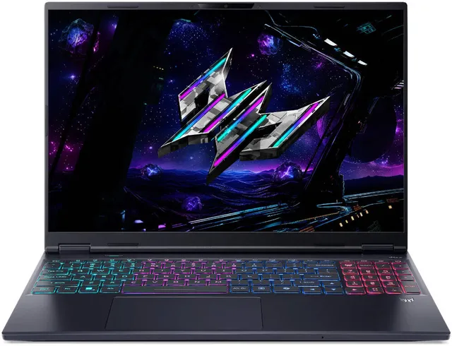 Acer Predator Helios Neo 16S AI Gaming Laptop, 16" WQXGA OLED 240Hz Display, Inlet Core Ultra 9 275HX, 16GB RAM, 1TB SSD, RTX 5060 8GB GPU, English K/B, Win11, Black, International Version