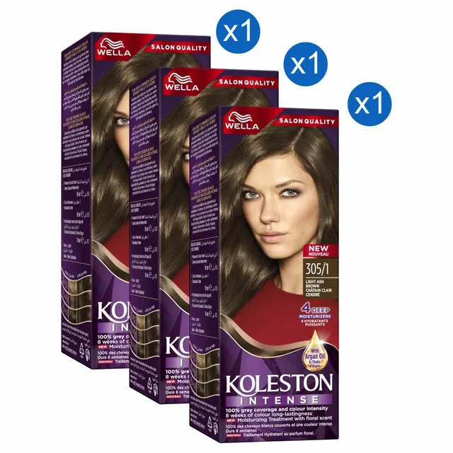 Wella Koleston Intense Hair Colour, 305/1 Light Ash Brown