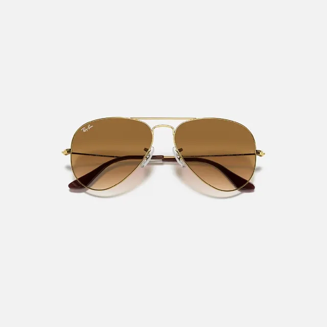 Rayban 51-58 mm Unisex Aviator Sunglasses, Gold, RB3025-001/51-58