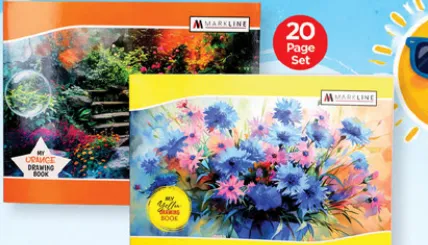 Markline Drawing Book A4 Assorted