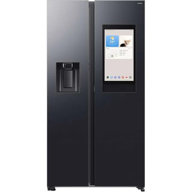 samsung AI Side by Side Refrigerator, Black, RS90F66B1FA