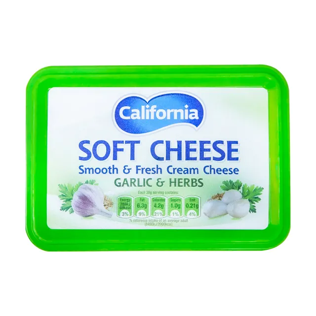 California Garlic & Herbs Smooth & Fresh Cream Cheese