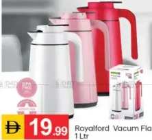 Royalford Glass Vacum Flask RF12168