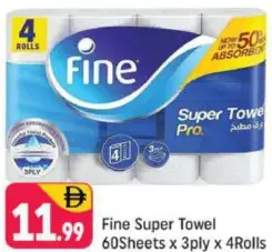Fine Super Towel 3ply