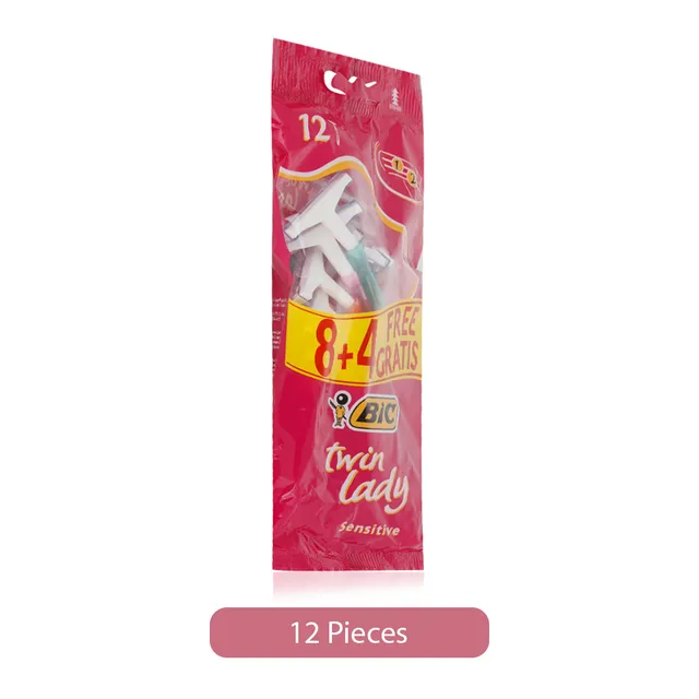 Bic Shavers Twin Lady Disposable Razor Blades - 8 + 4 Pcs