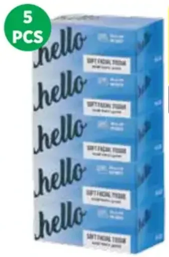 Hello Facial Tissue 2Ply