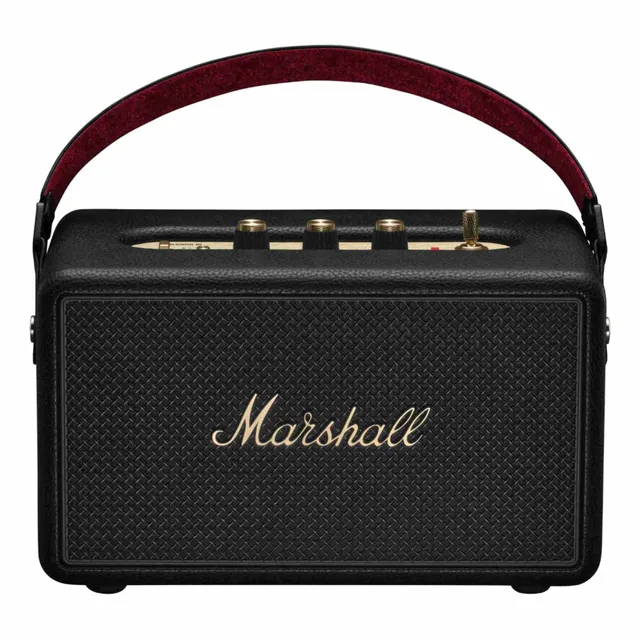 Marshall Kilburn III Portable Bluetooth Speaker, Dust and Water Resistant, Black and Brass