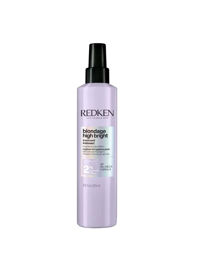 Redken Blondage معالجة ما قبل الشامبو لتفتيح الشعر الأشقر، تزيل البهتان وتعزز اللمعان