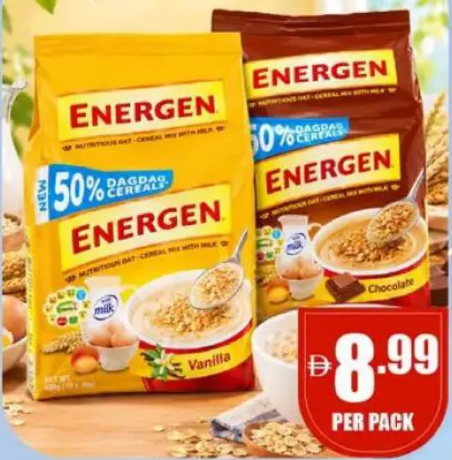 Energen Vanilla/Chocolate Pouch Assorted
